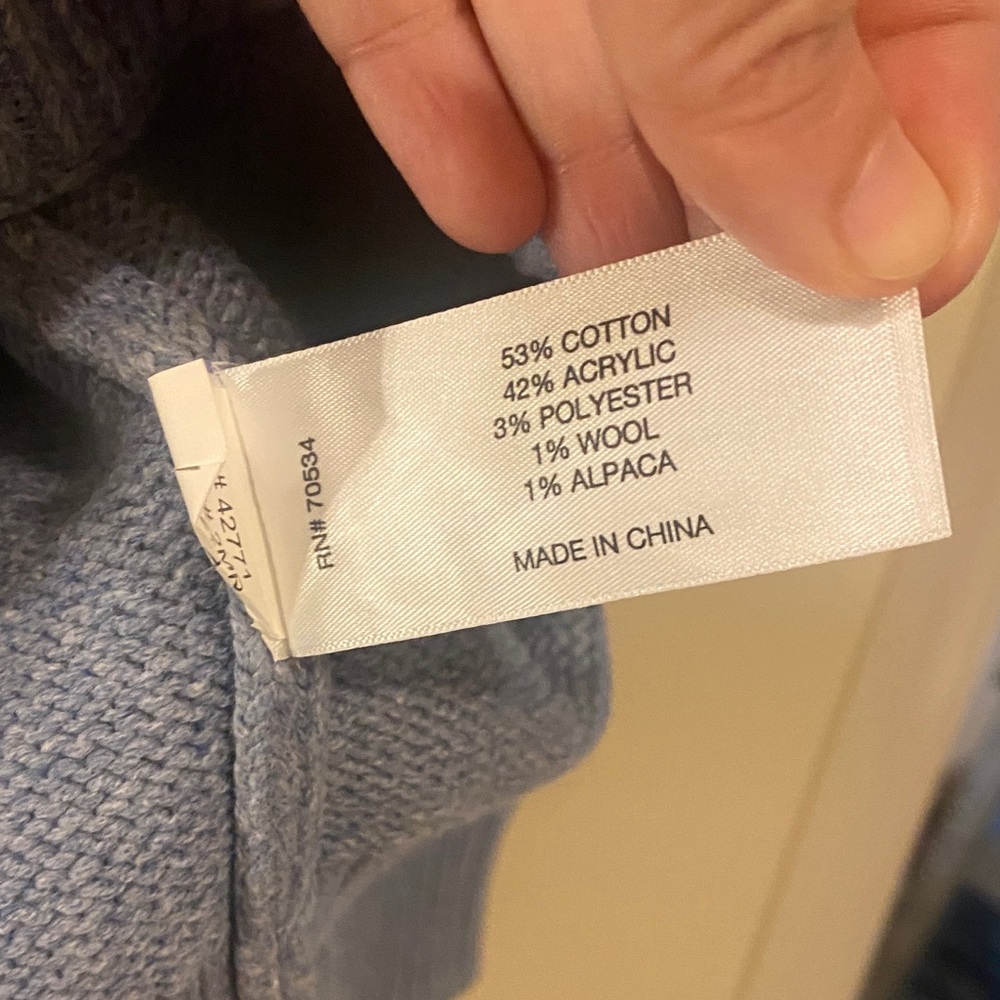 Orvis Multicolor Patterned Crew Neck Sweater - Picture 4 of 4